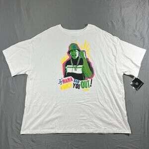 Rock The Bells LL Cool J Mama Said Knock You Out T-Shirt Womens XL White Graphic